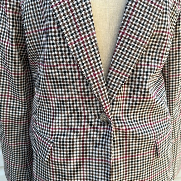 NWT Marled Women's Checkered Blazer Size Large - Picture 4 of 9